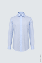 Non-Iron Açık Mavi Uzun Kollu Erkek Gömlek