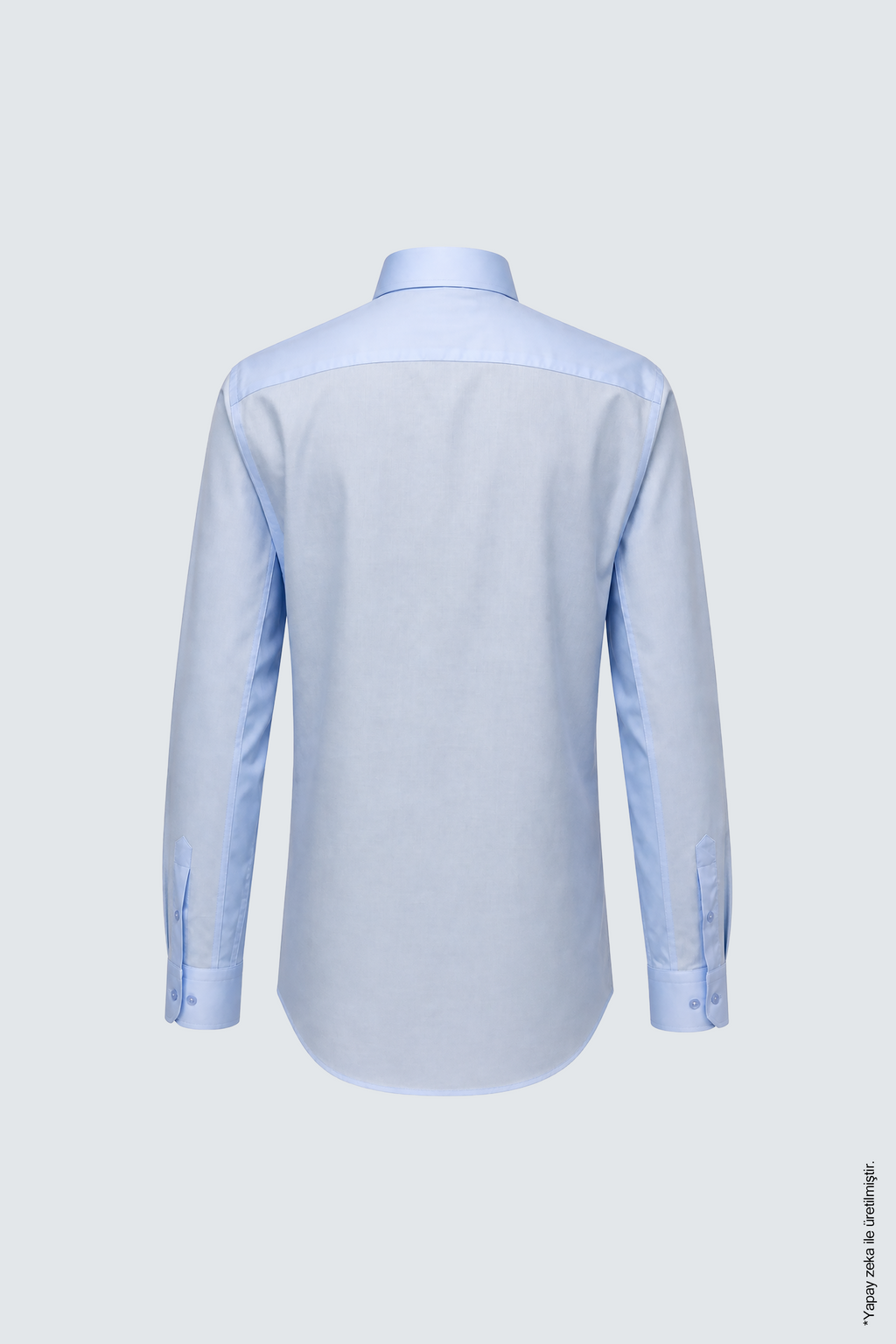 Non-Iron Açık Mavi Uzun Kollu Erkek Gömlek