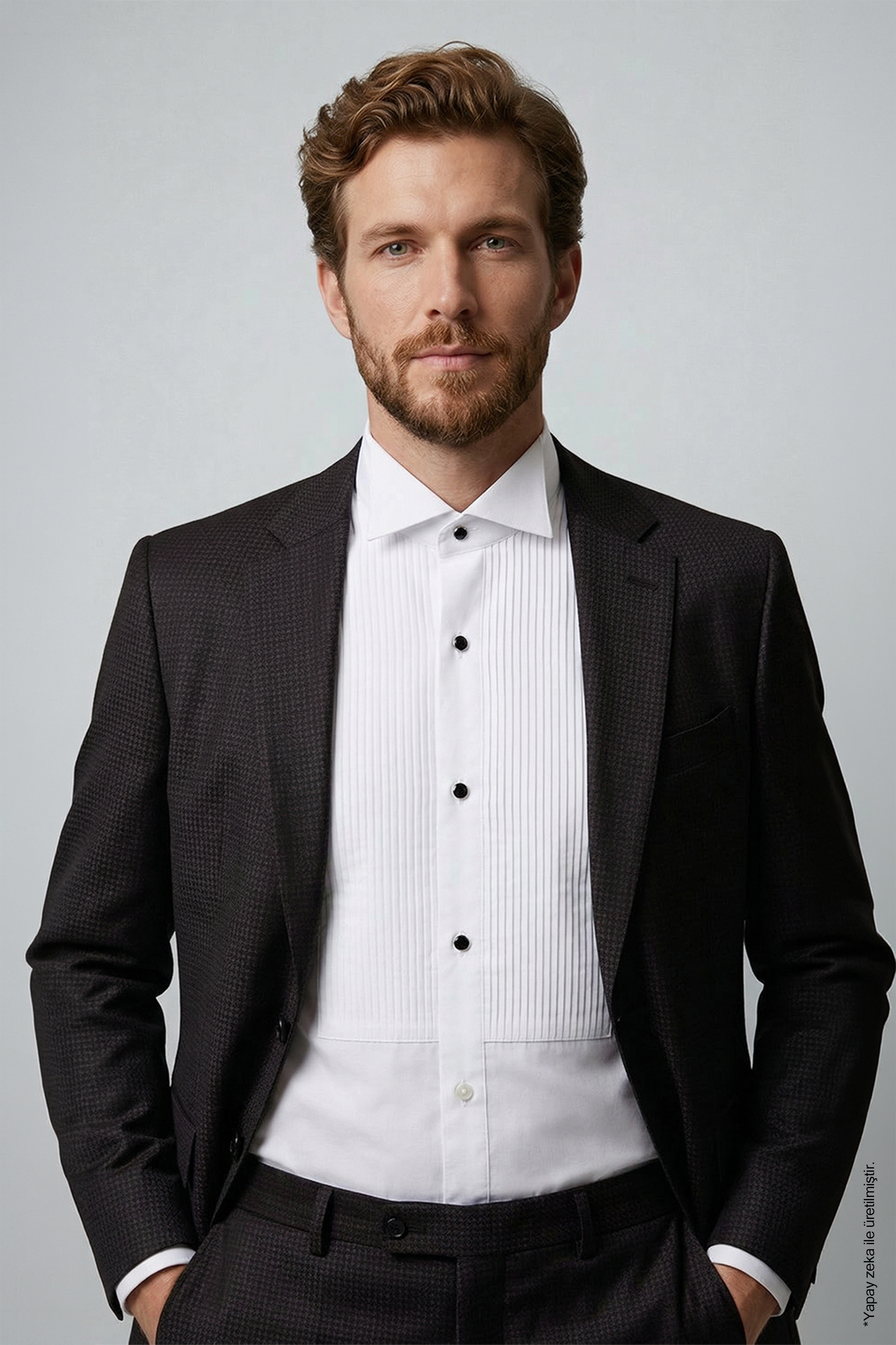 Beyaz Slim Fit Damatlık Gömlek – Ata Yaka Pamuk Piliseli