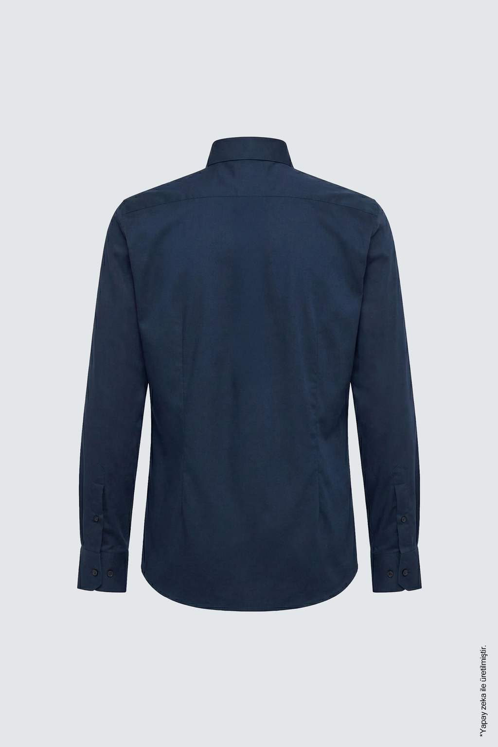 Koyu Lacivert Slim Fit Erkek Gömlek – Klasik Pamuk