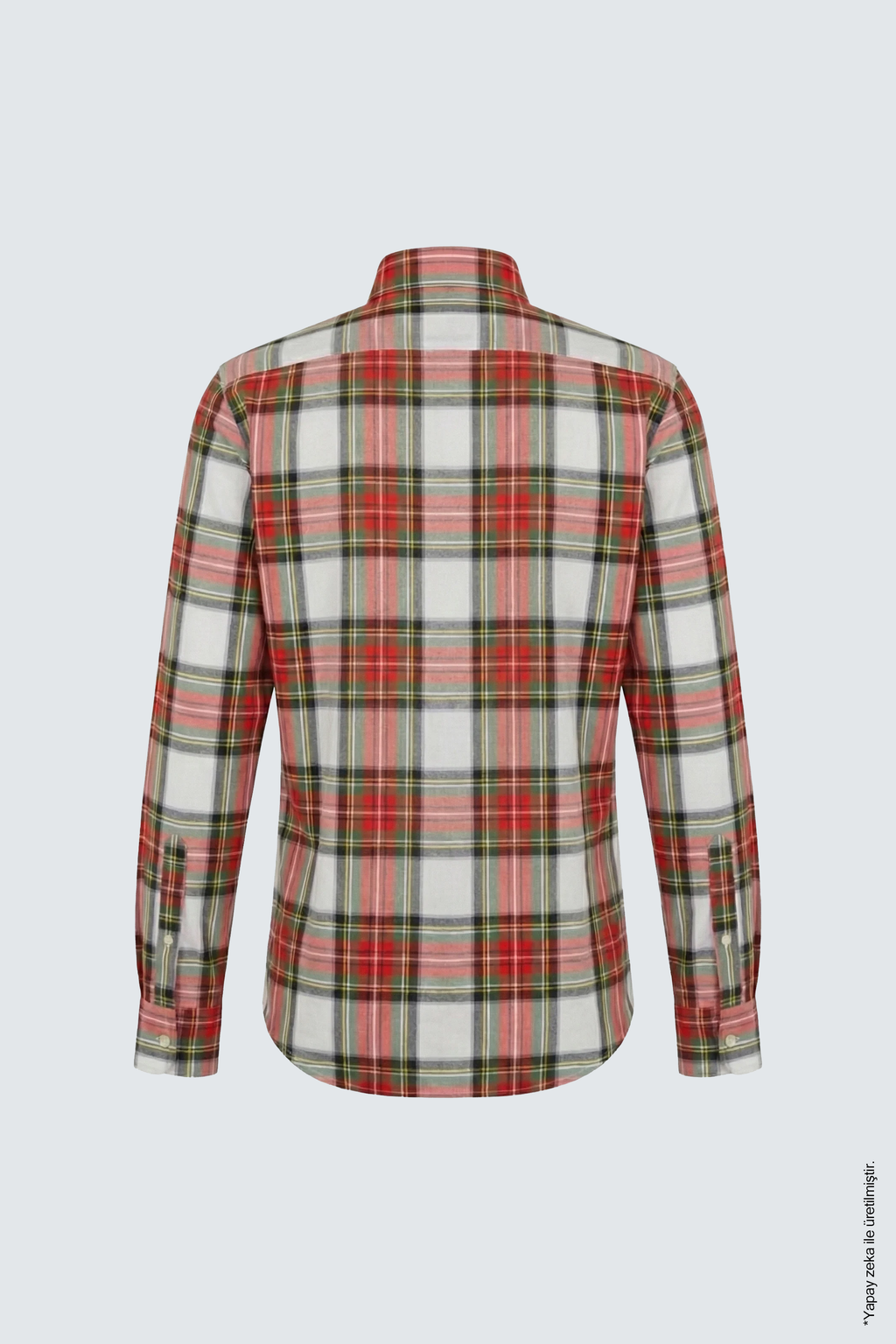 Kırmızı Slim Fit Erkek Gömlek – Ekose Pamuk