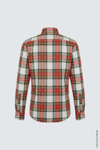 Kırmızı Slim Fit Erkek Gömlek – Ekose Pamuk