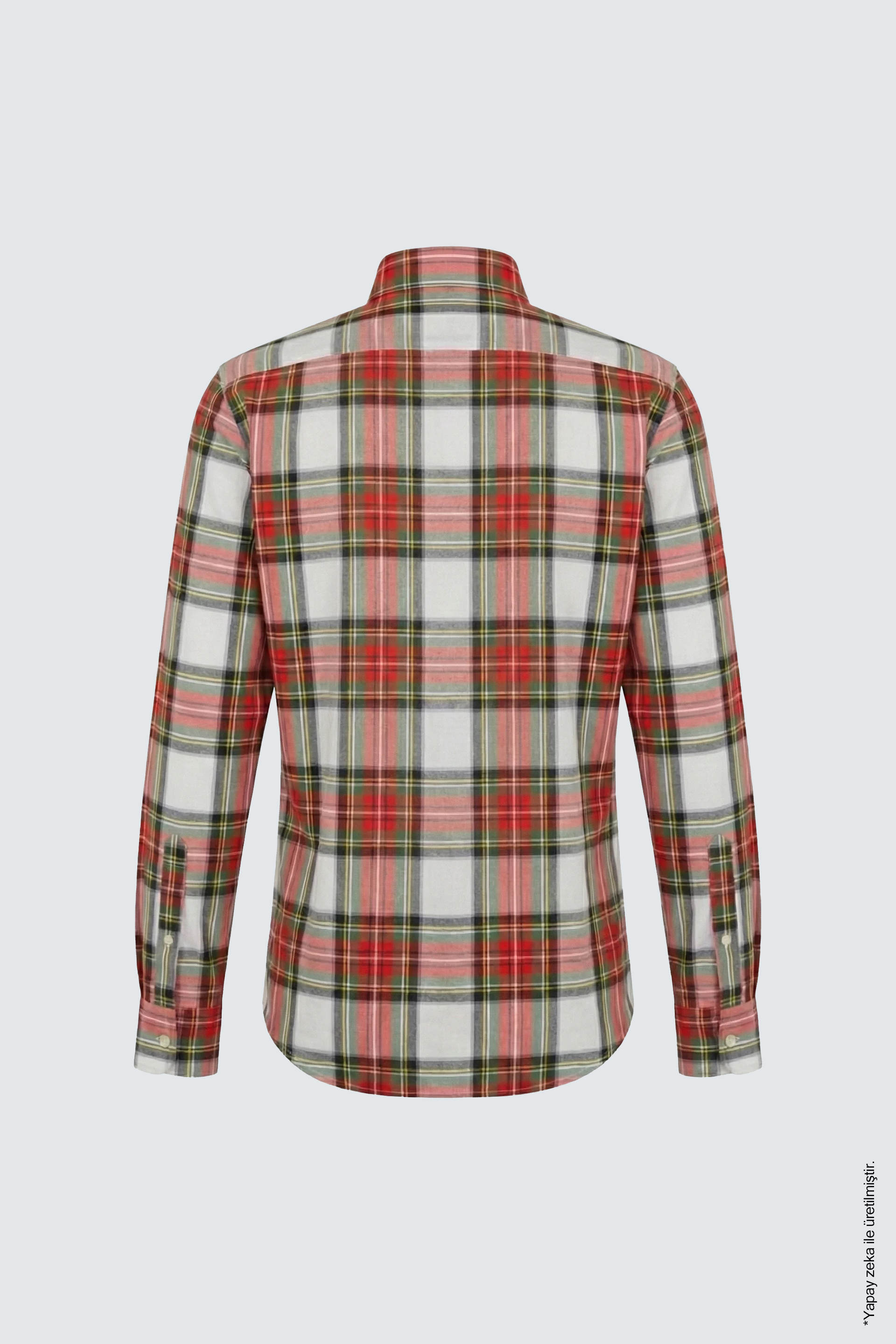 Kırmızı Slim Fit Erkek Gömlek – Ekose Pamuk