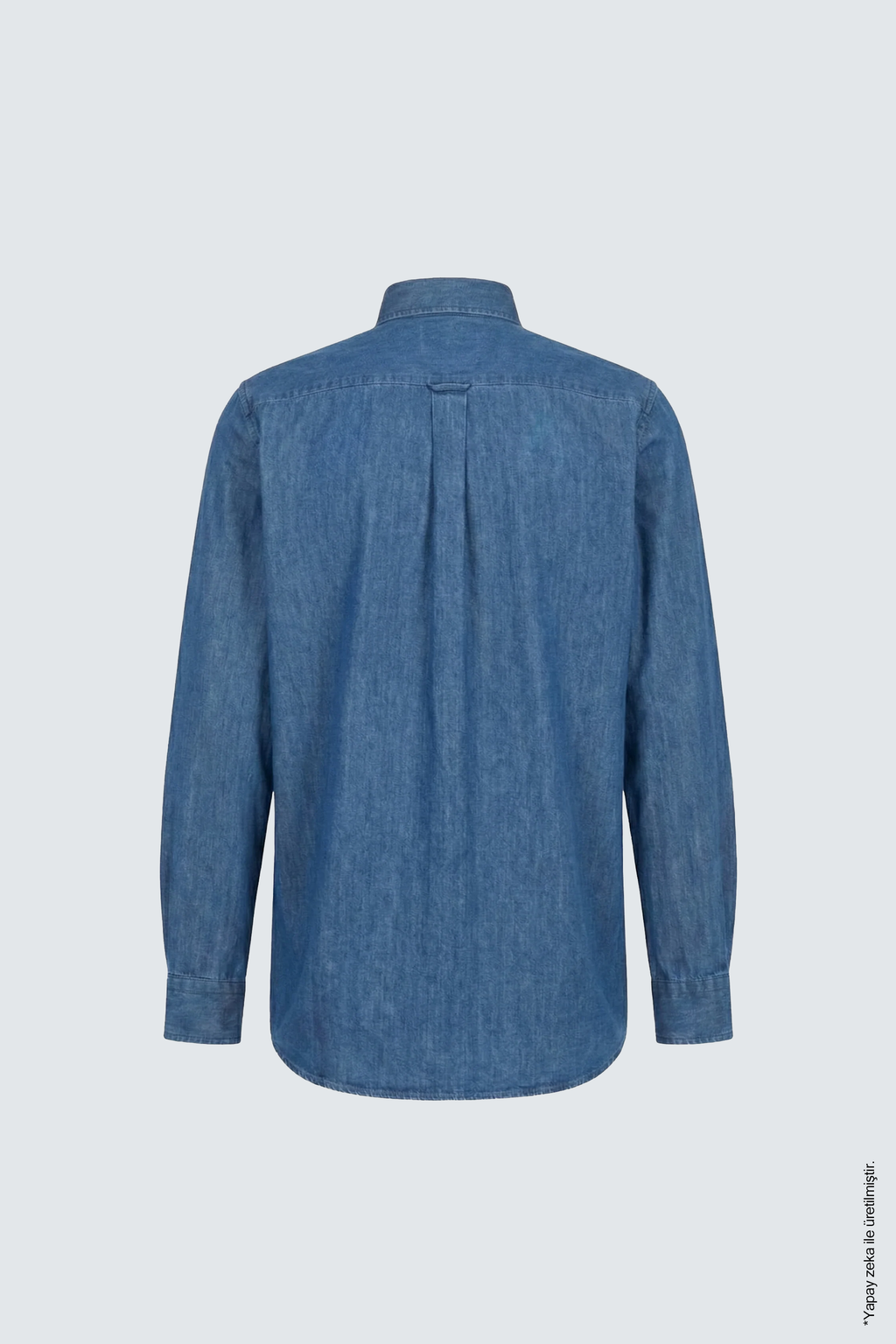 İndigo Denim Erkek Gömlek – Regular Fit Düğmeli Yaka