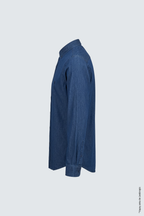 İndigo Denim Slim Fit Erkek Gömlek – Düğmeli Yaka