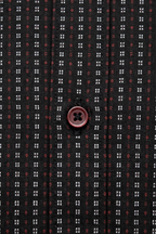 Siyah Uzun Kol Slim Fit Desenli Pamuk Erkek Gömlek