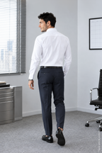 Non-Iron Beyaz Uzun Kollu Pamuk Slim Fıt Erkek Gömlek