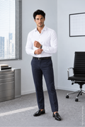 Non-Iron Beyaz Uzun Kollu Pamuk Slim Fıt Erkek Gömlek