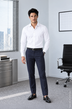 Non-Iron Beyaz Uzun Kollu Pamuk Slim Fıt Erkek Gömlek