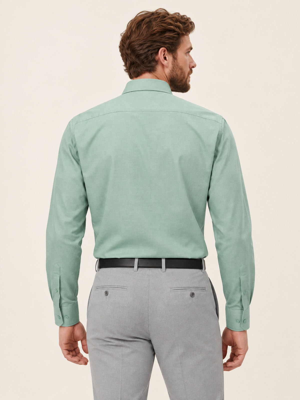 Açık Yeşil Slim Fit Erkek Gömlek – Kolay Ütülenebilir Pamuk
