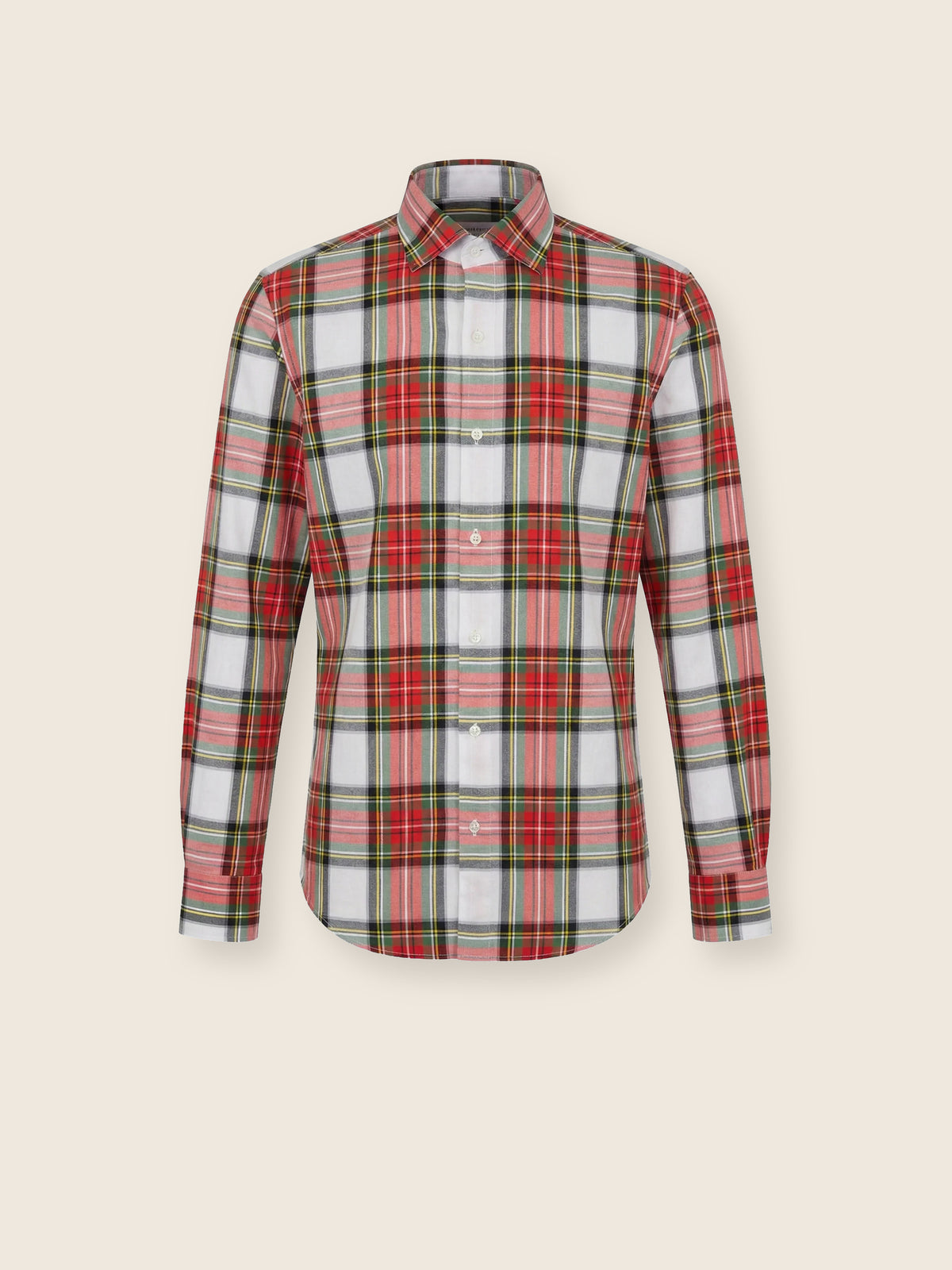 Kırmızı Slim Fit Erkek Gömlek – Ekose Pamuk