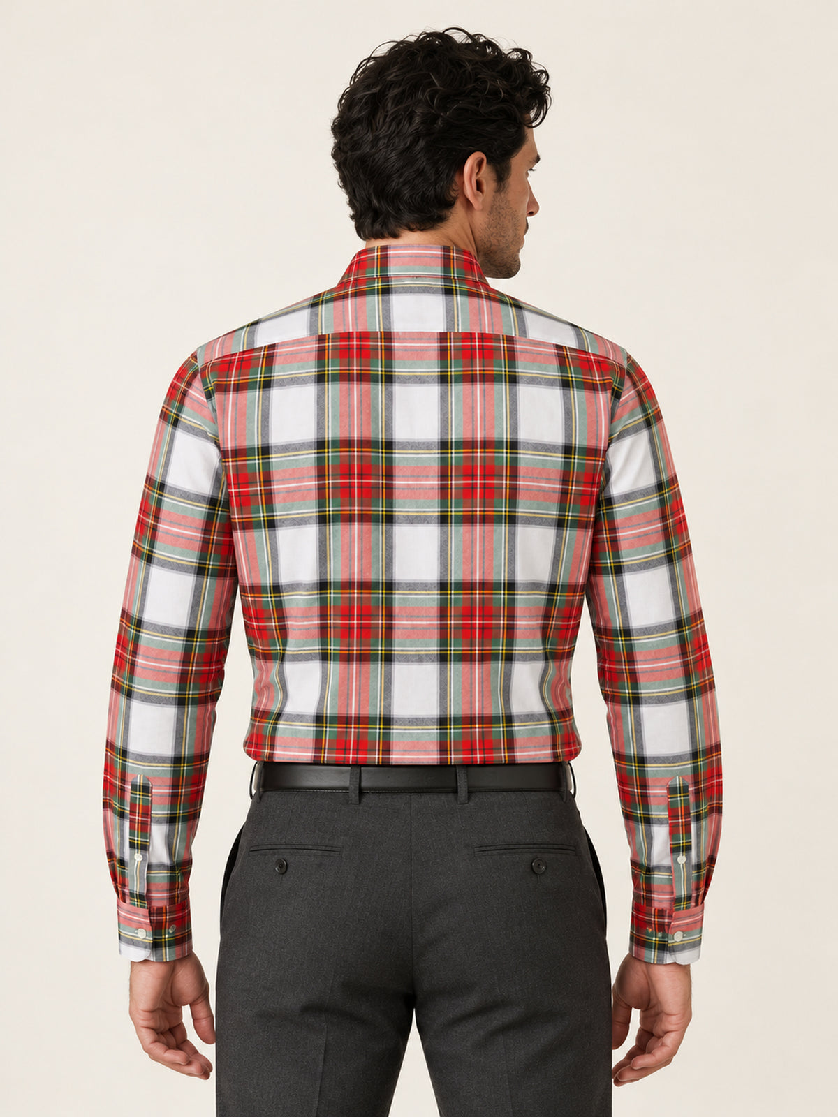 Kırmızı Slim Fit Erkek Gömlek – Ekose Pamuk