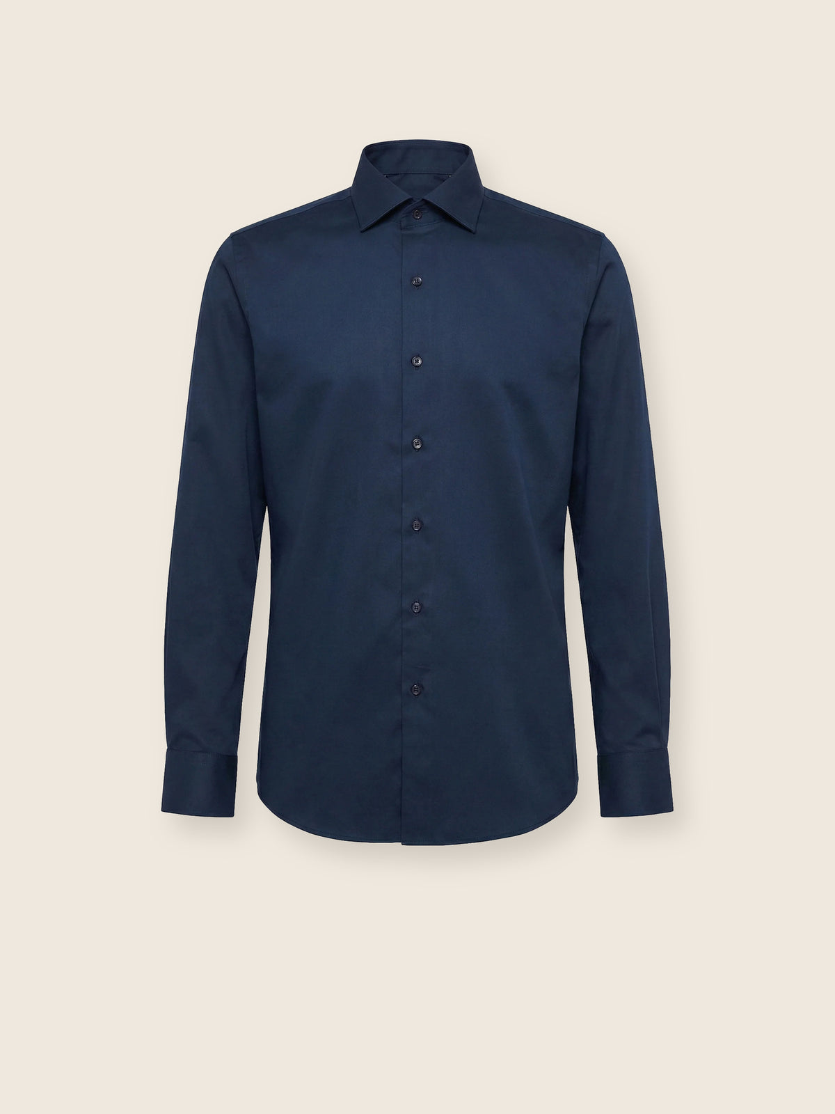 Koyu Lacivert Slim Fit Erkek Gömlek – Klasik Pamuk