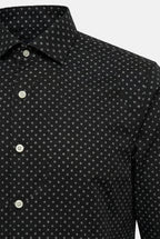 schwarz-slim-fit-bedrucktes-Herrenhemd