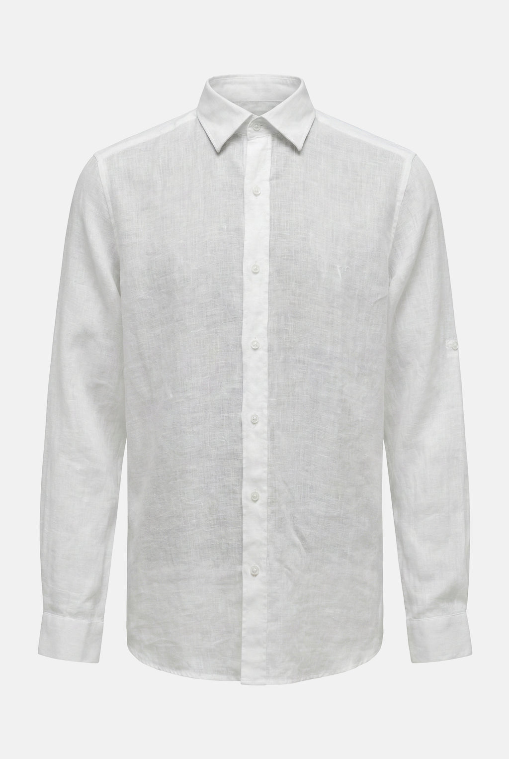 beyaz-keten-erkek-gomlek