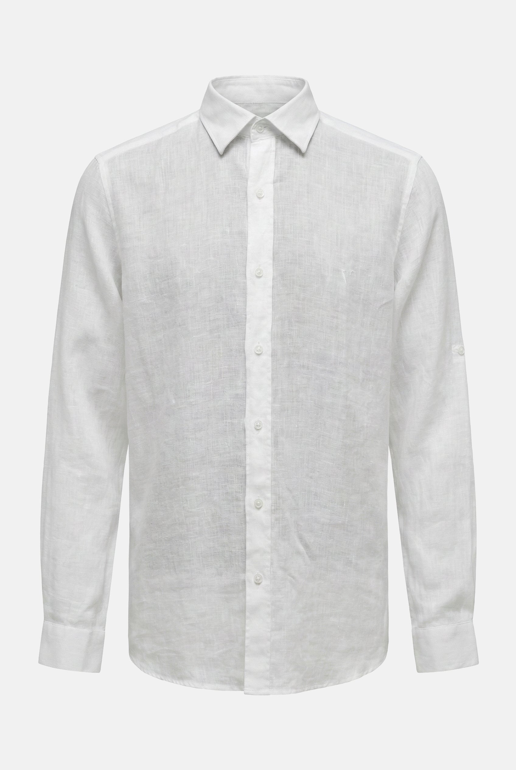 beyaz-keten-erkek-gomlek