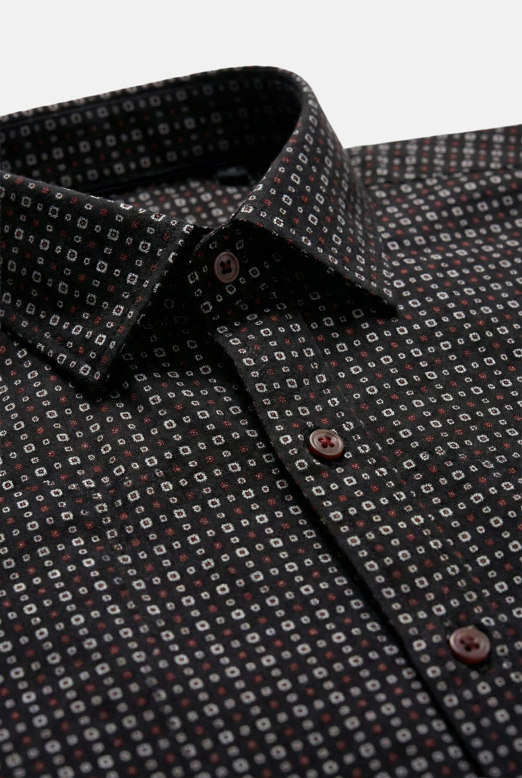 schwarz-slim-fit-elastisch-Herren-Hemd