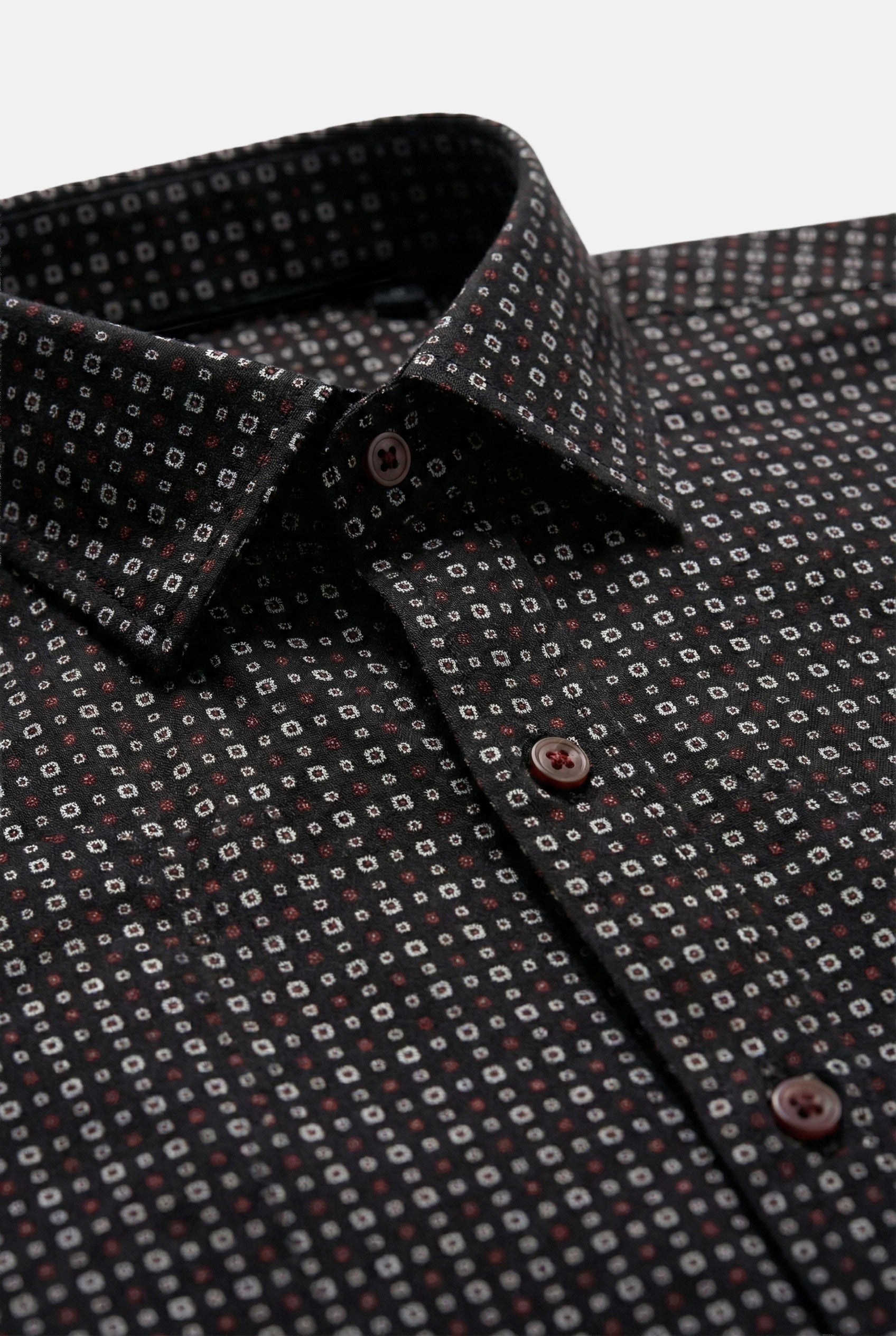 siyah-slim-fit-esnek-erkek-gomlek