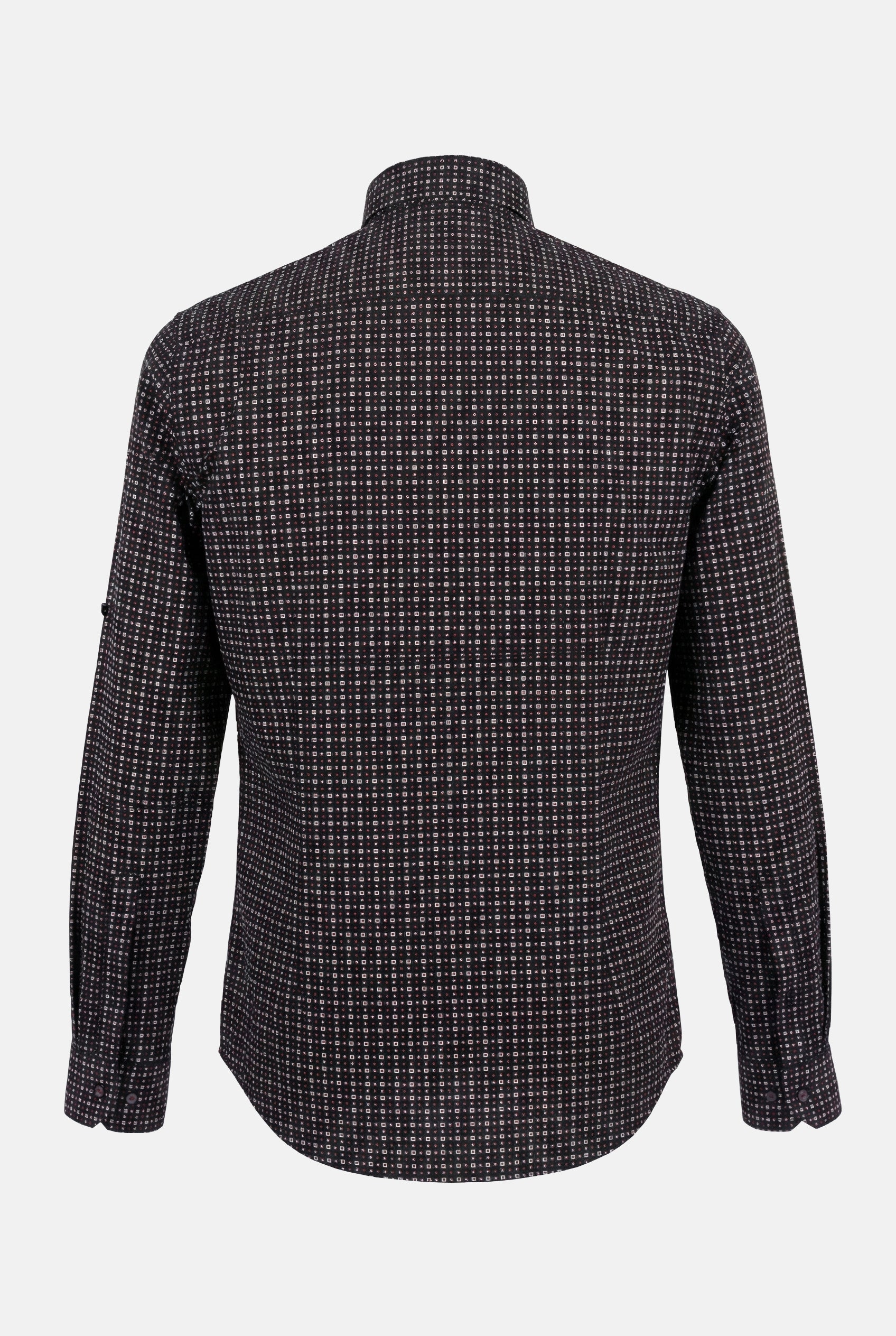 siyah-slim-fit-esnek-erkek-gomlek