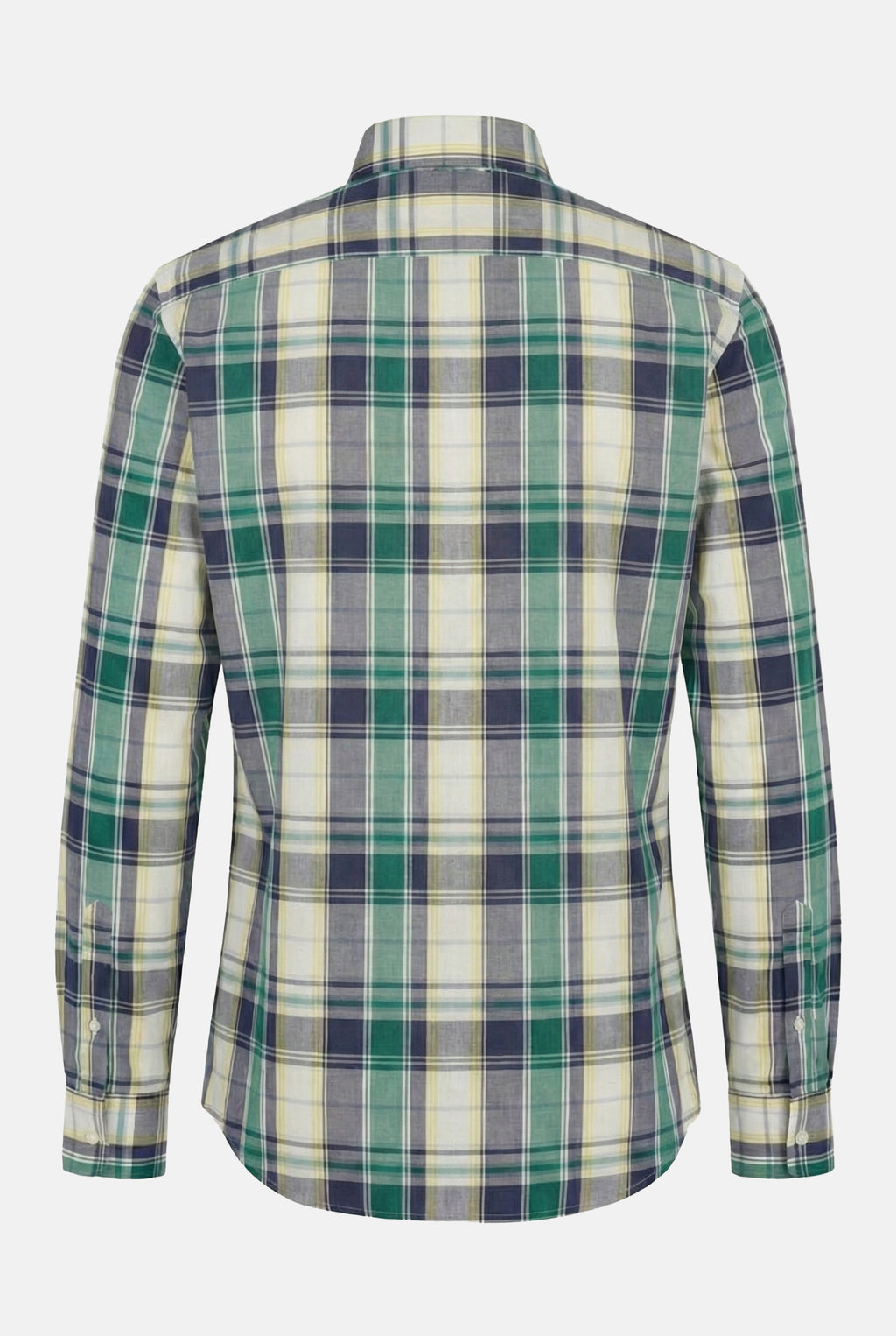 acik-yesil-ekose-erkek-gomlek, slim-fit-pamuklu-kareli-gomlek